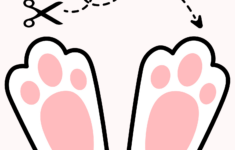 How To Make Bunny Footprints For Easter | Free Easter Bunny inside Printable Easter Bunny Footprints Stencil