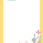 Lovely Free Printable Stationery Paper For Spring   Ayelet Keshet Throughout Free Easter Stationery Printable