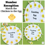 Number Recognition Counting Egg Tray Regarding Easter Eggs Number Matching Game Printable