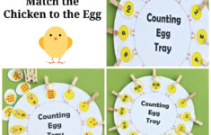 Number Recognition Counting Egg Tray regarding Easter Eggs Number Matching Game Printable