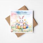 Personalised Granddaughter Grandson Happy Easter Card, Grandchild In Printable Easter Cards For Grandchildren