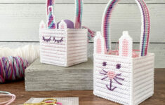 Plastic Canvas Easter Baskets - Crafting Cheerfully within Free Printable Easter Plastic Canvas Patterns