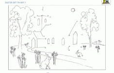 Printable Easter Dot To Dot pertaining to Free Dot to Dot Easter Printable