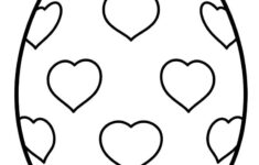 Printable Easter Egg Template And Colouring Page Pdf for Easter Eggs Coloring Sheet Printable