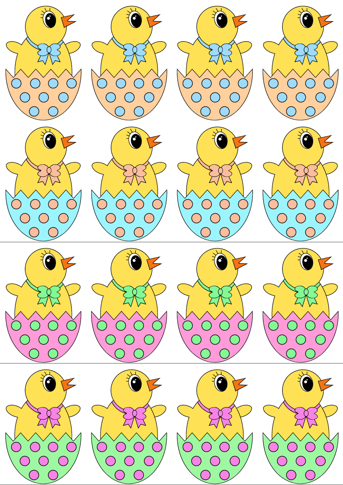 Unfortunately Oh!: Free Printable: Easter Egg Hunt regarding Easter Chick Printable Free