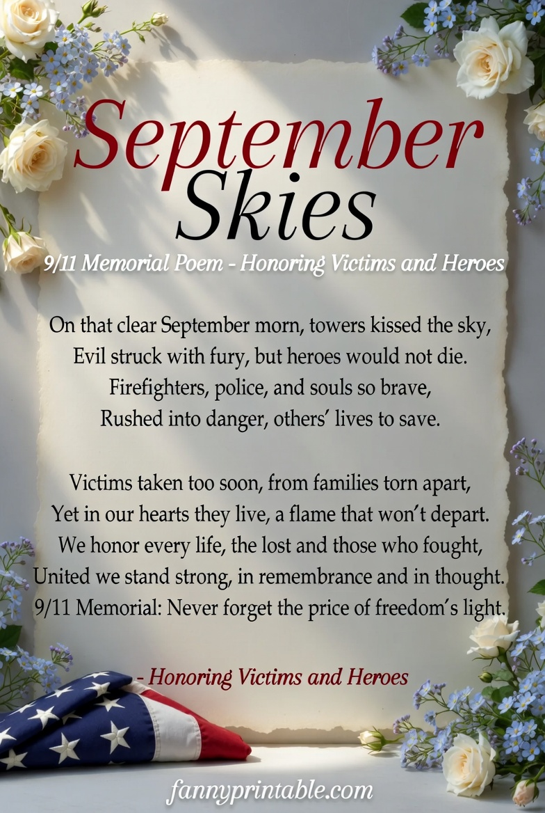 911 Memorial Poem Honoring Victims and Heroes FannyPrintable 2 911 Memorial Poem Honoring Victims and Heroes FannyPrintable (2)