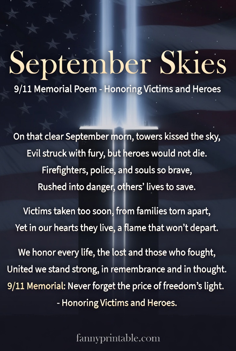 911 Memorial Poem Honoring Victims and Heroes FannyPrintable 3 911 Memorial Poem Honoring Victims and Heroes FannyPrintable (3)