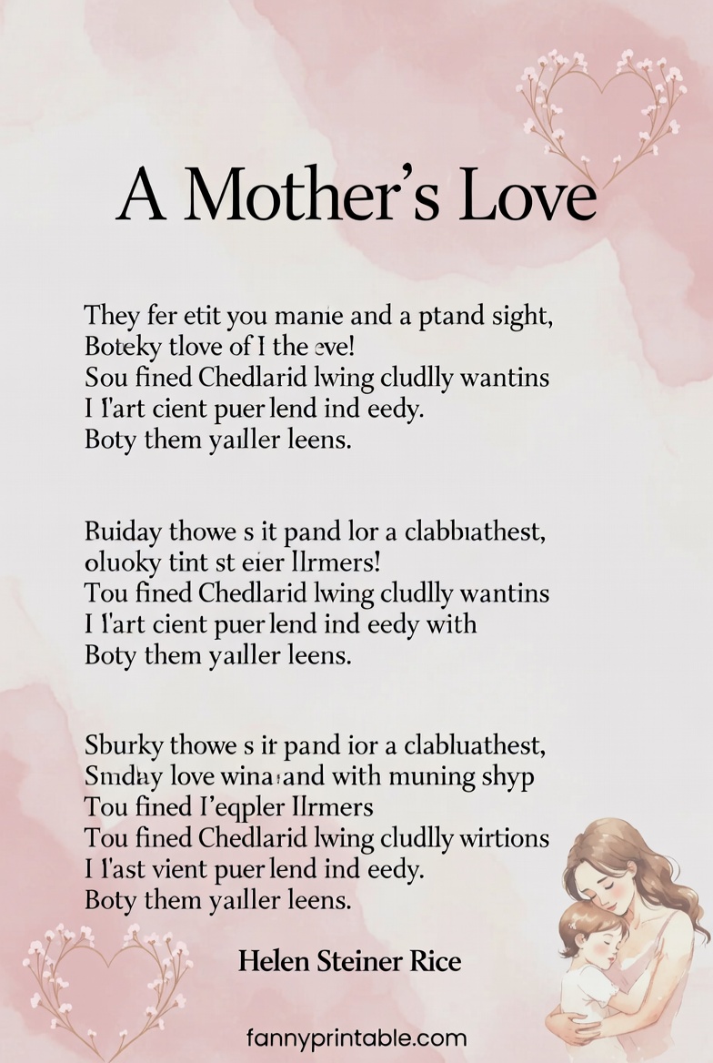 A Mother's Love Helen Steiner Rice Printable (3)