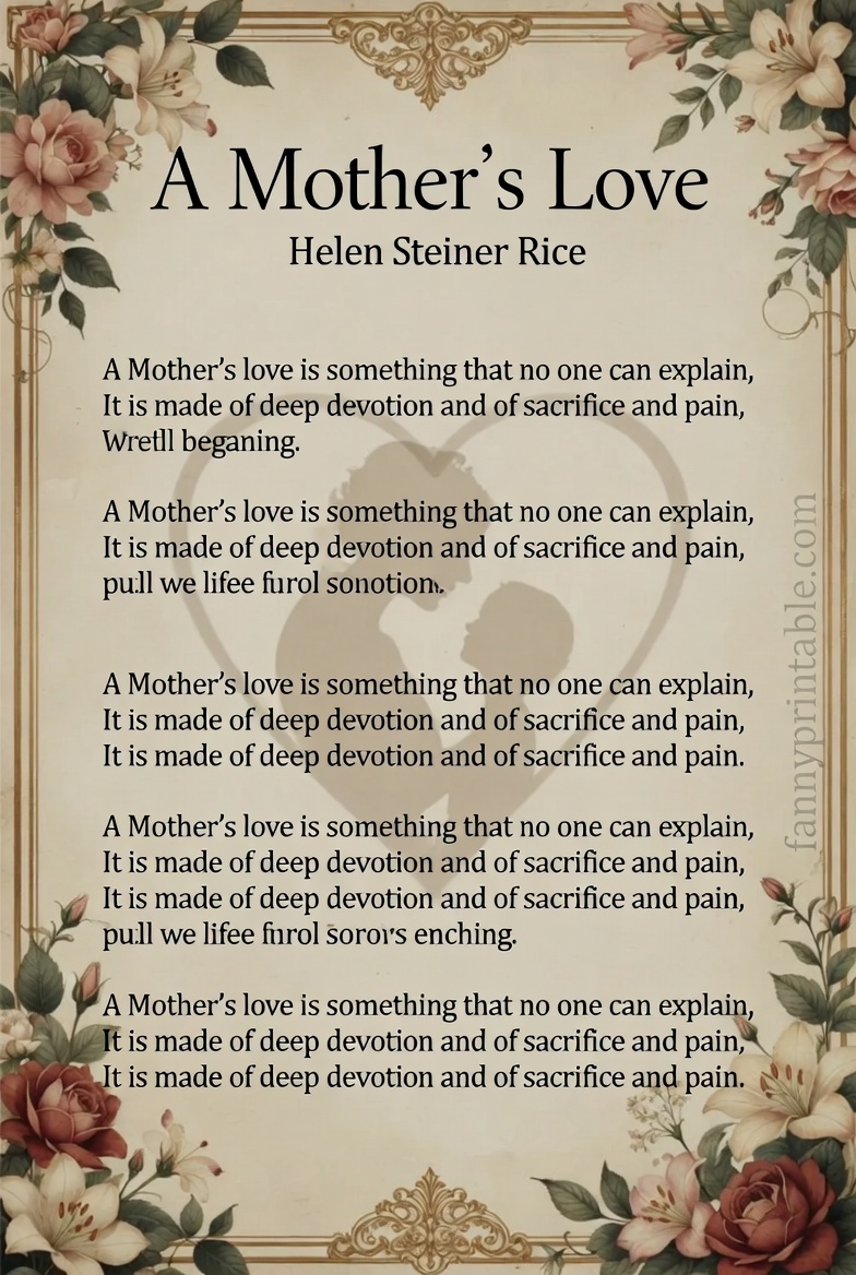 A Mother's Love Helen Steiner Rice Printable (4)