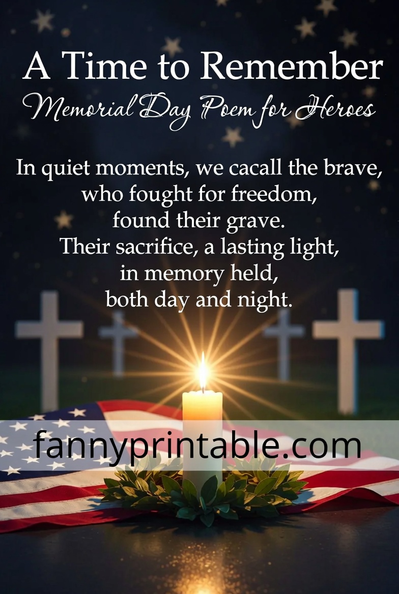 A Time to Remember Memorial Day Poem for Heroes FannyPrintable 4 A Time to Remember Memorial Day Poem for Heroes FannyPrintable (4)