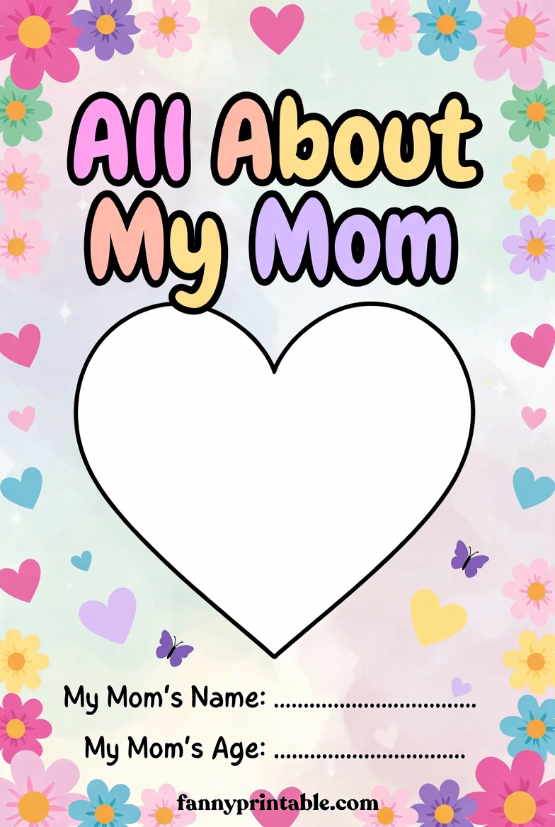 All About My Mom Mother's Day Printable (1)