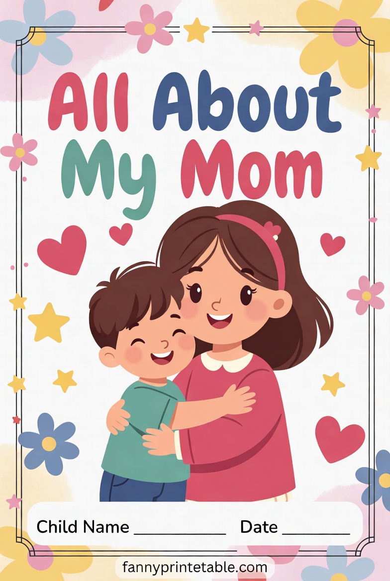 All About My Mom Printable - Fanny Printable (2)