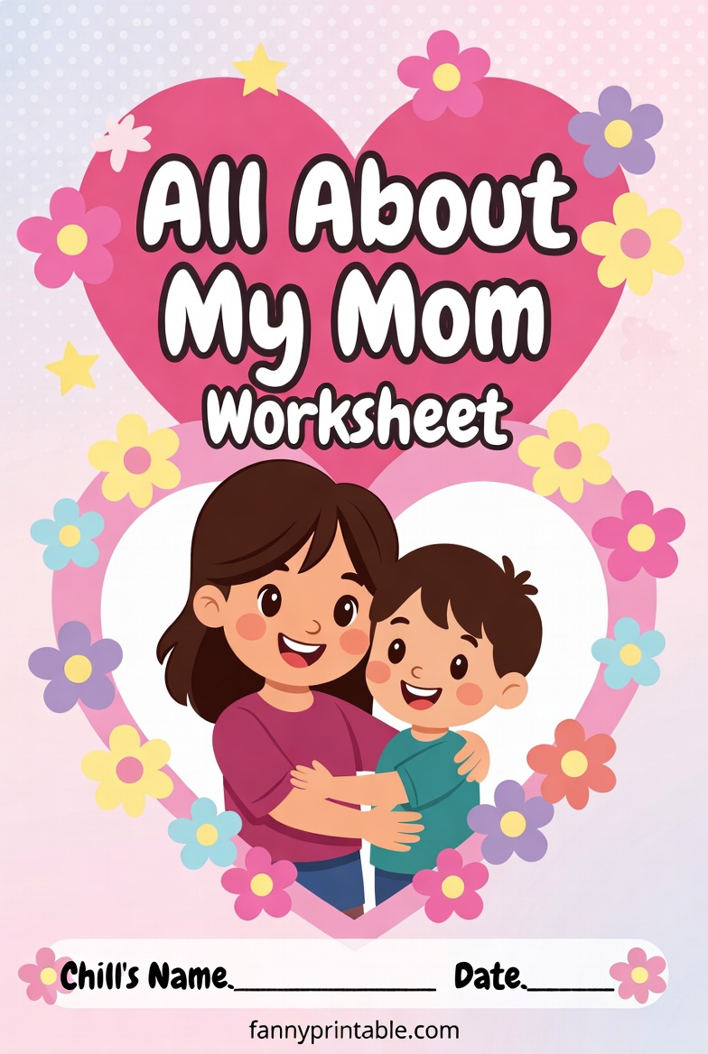 All About My Mom Worksheet - Fanny Printable (1)