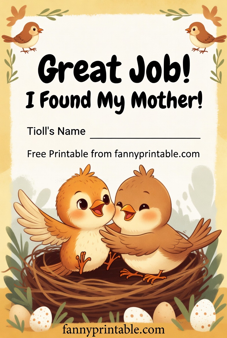 Are You My Mother Free Printable (2)