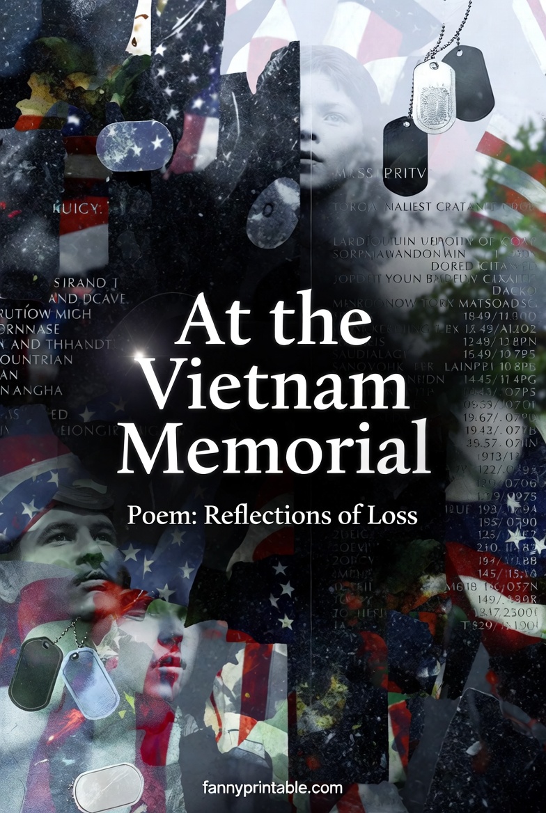 At the Vietnam Memorial Poem Reflections of Loss FannyPrintable 1 At the Vietnam Memorial Poem Reflections of Loss FannyPrintable (1)