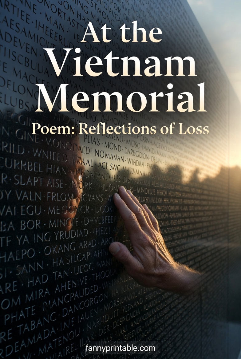 At the Vietnam Memorial Poem Reflections of Loss FannyPrintable 3 At the Vietnam Memorial Poem Reflections of Loss FannyPrintable (3)