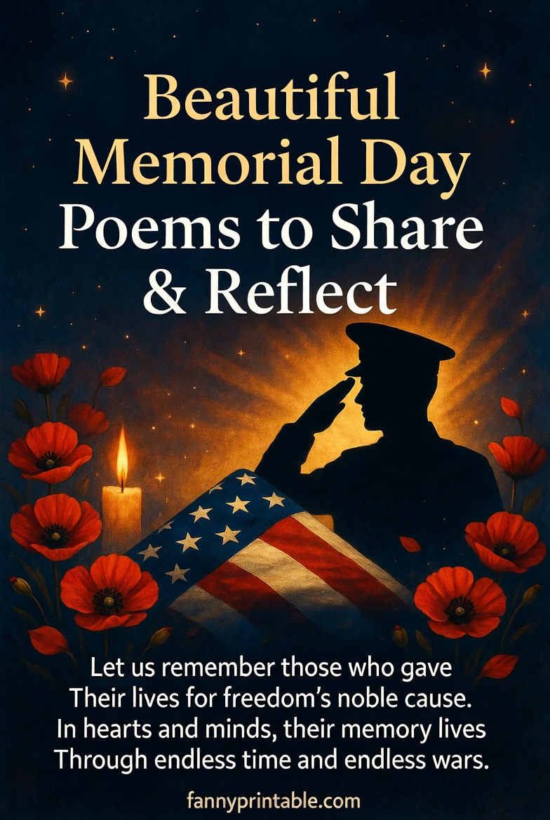 Beautiful Memorial Day Poems to Share & Reflect FannyPrintable (3)