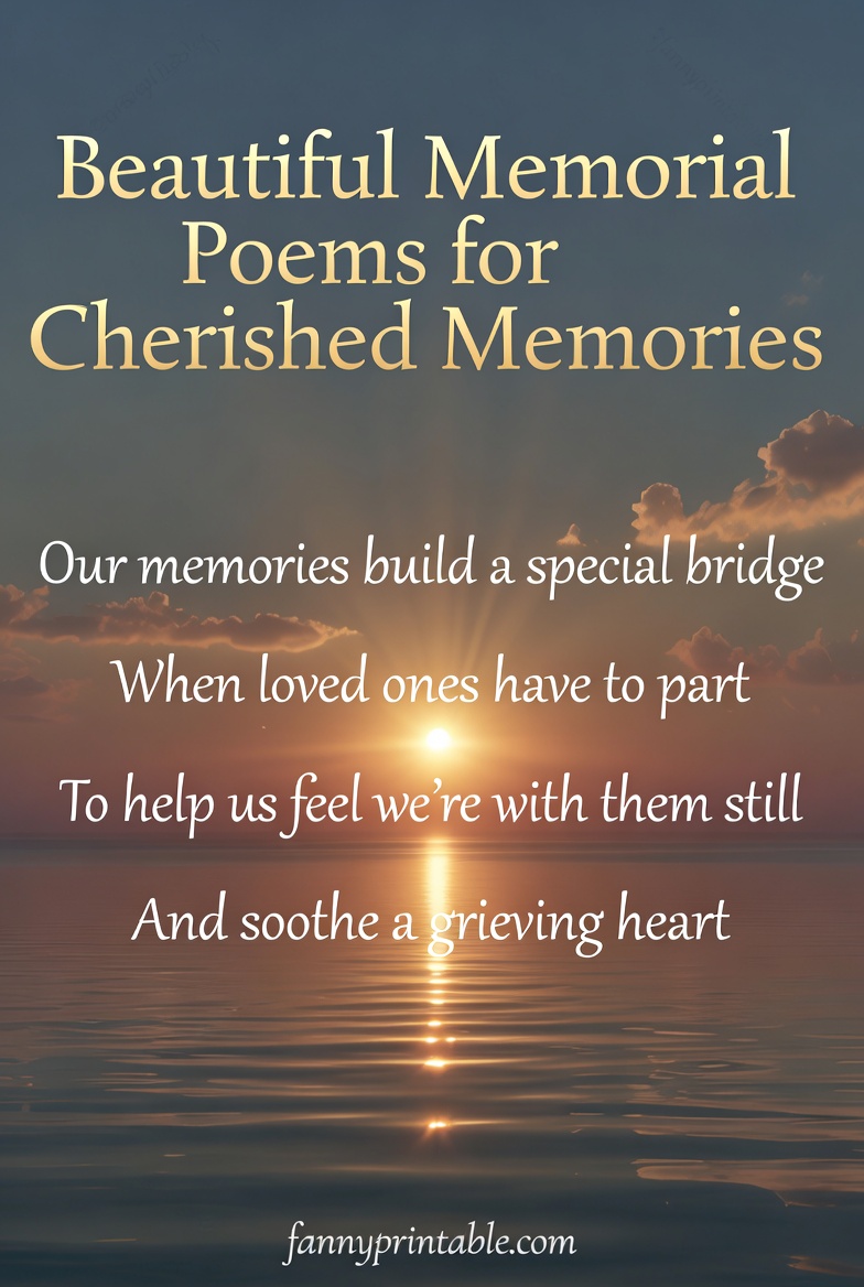 Beautiful Memorial Poems for Cherished Memories FannyPrintable (4)