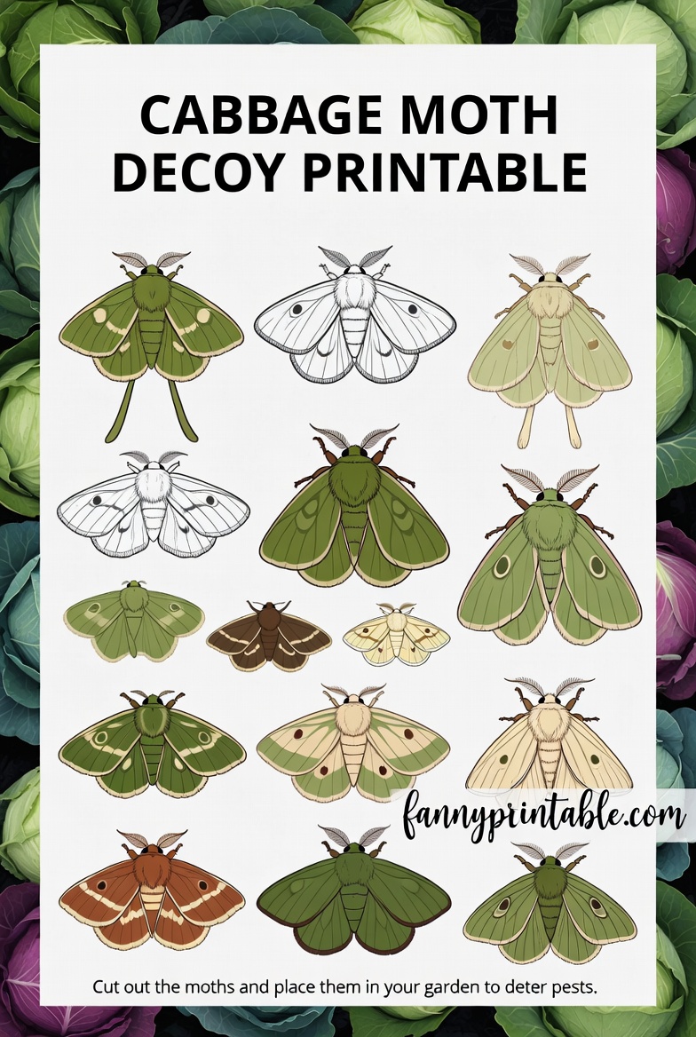 Cabbage Moth Decoy Printable 4 Cabbage Moth Decoy Printable (4)