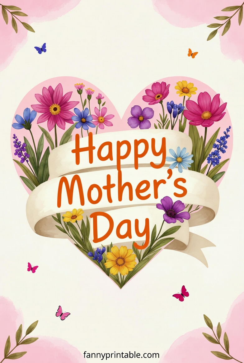 Card For Mothers Day Printable Free 4 Card For Mother's Day Printable Free (4)