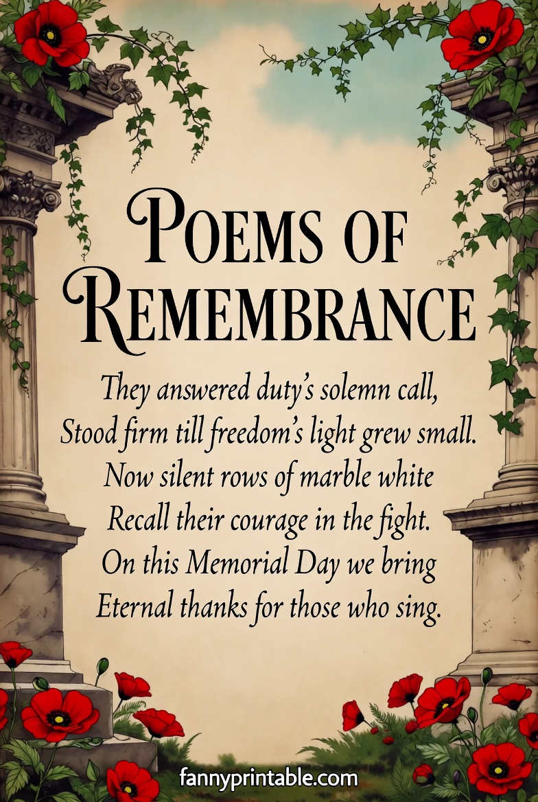 Confederate Memorial Day Poems and Historical Verses FannyPrintable (3)