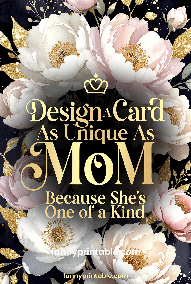 Design A Card As Unique As Mom - Fanny Printable (1)