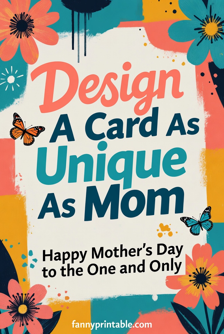 Design A Card As Unique As Mom - Fanny Printable (3)