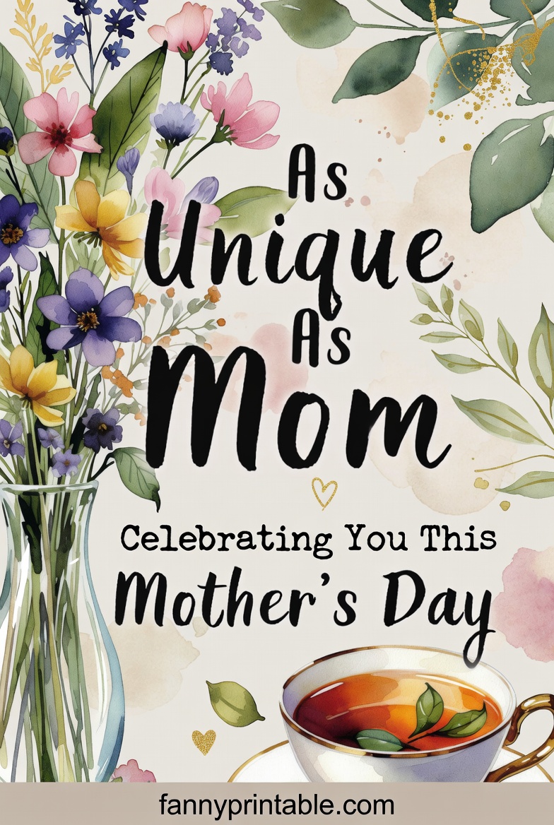 Design A Card As Unique As Mom - Fanny Printable (4)