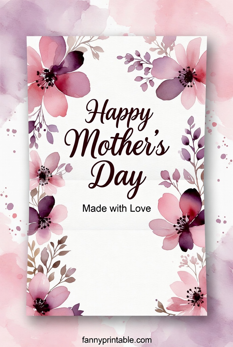 Diy Mother's Day Card - Fanny Printable (1)