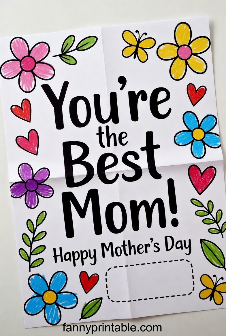 Diy Mother's Day Card - Fanny Printable (2)