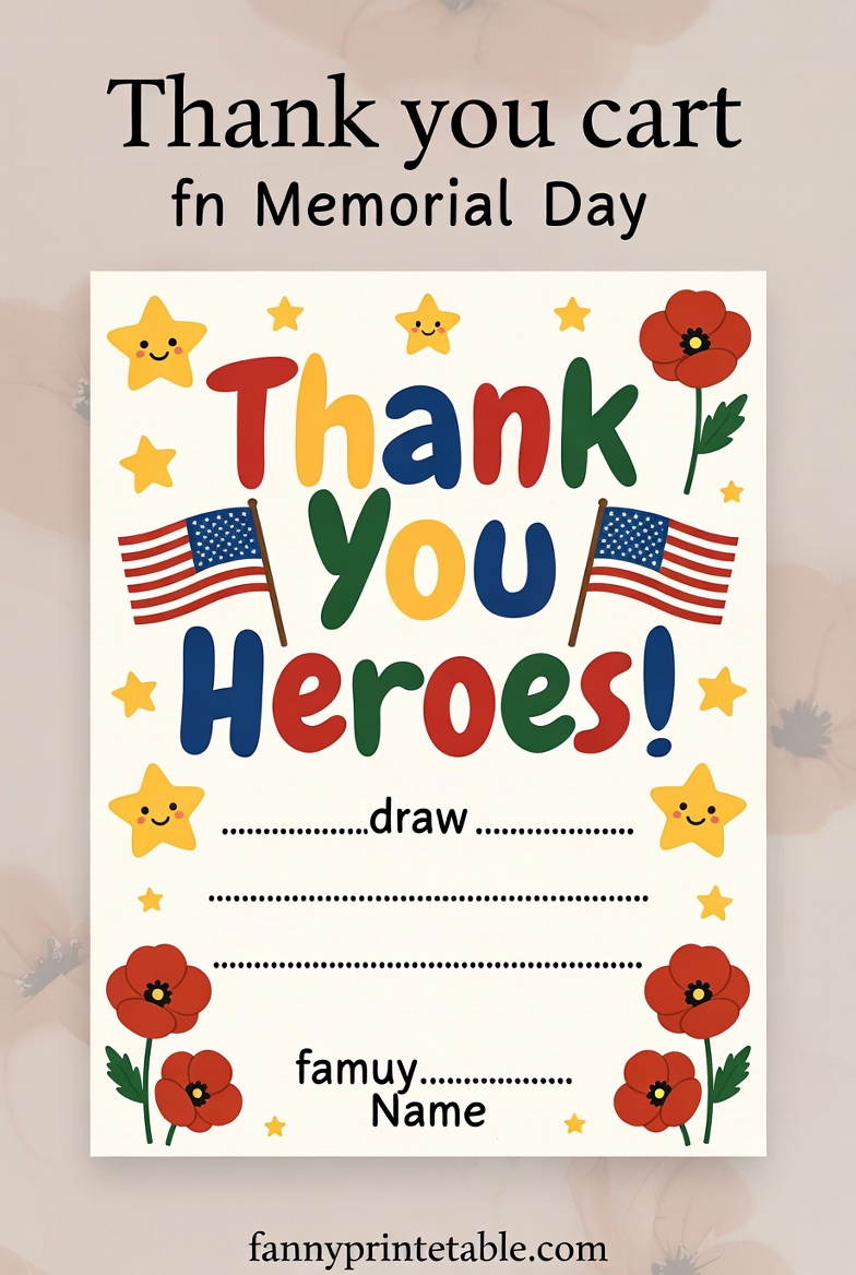 Free Memorial Day Printables For Kindergarten FannyPrintable.Com 2 Free Memorial Day Printables For Kindergarten - FannyPrintable.Com (2)