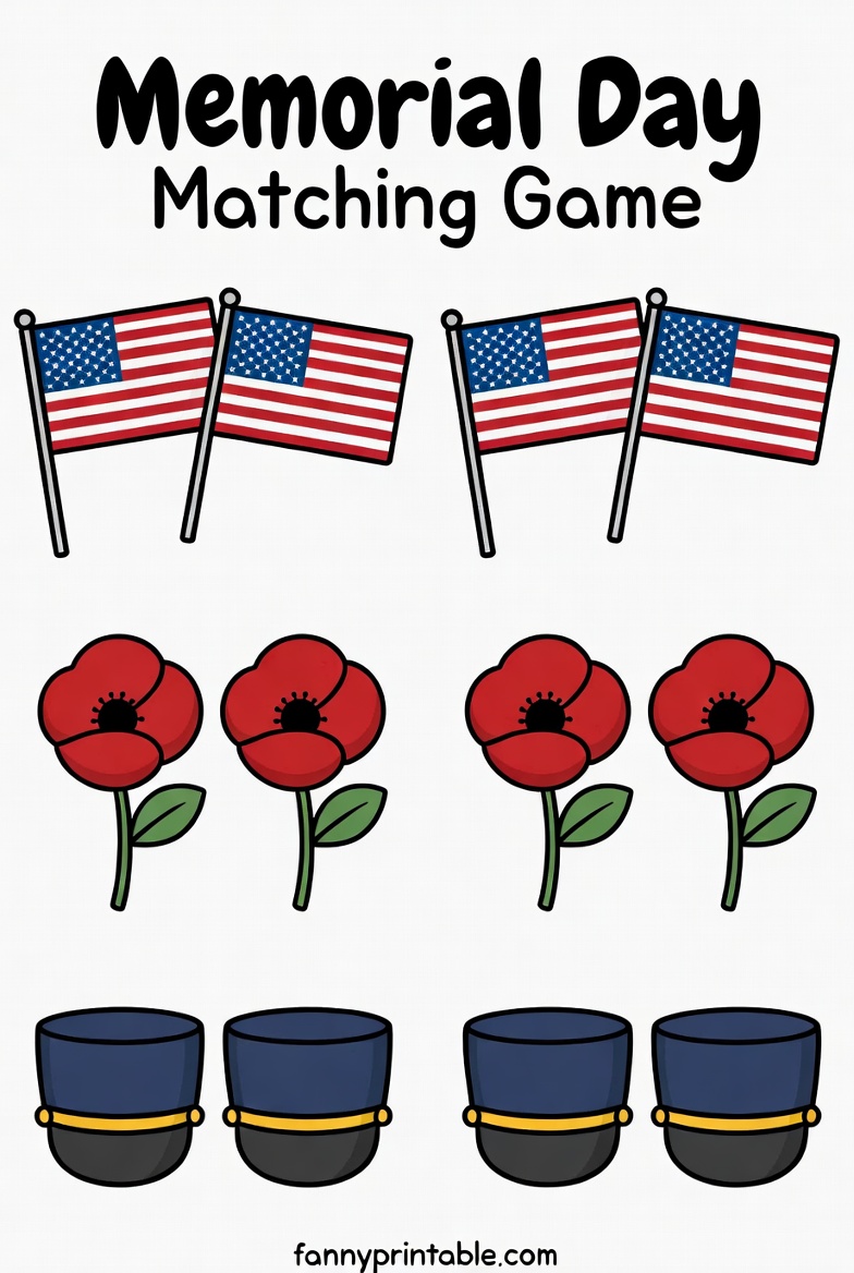 Free Memorial Day Printables For Kindergarten FannyPrintable.Com 3 Free Memorial Day Printables For Kindergarten - FannyPrintable.Com (3)