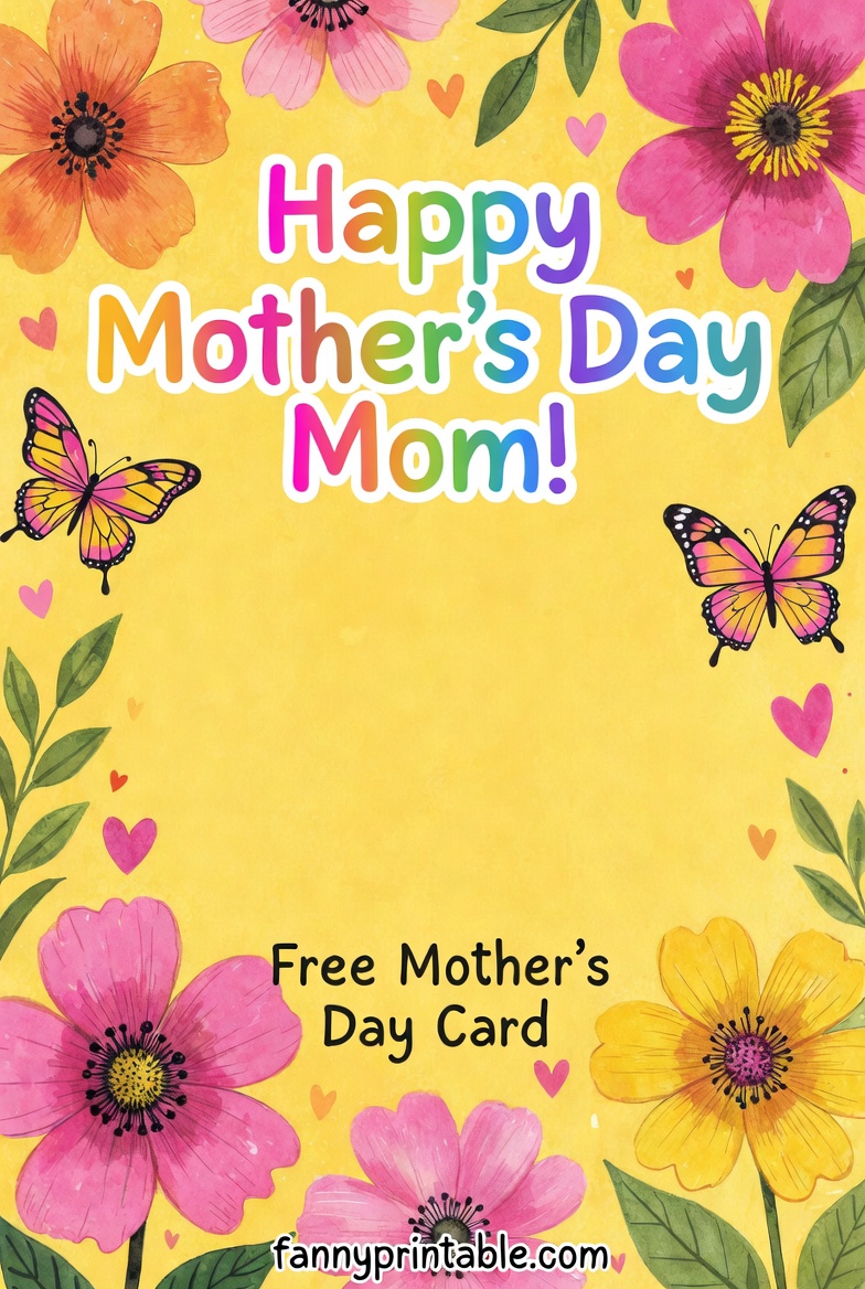Free Mother's Day Card - Fanny Printable (3)