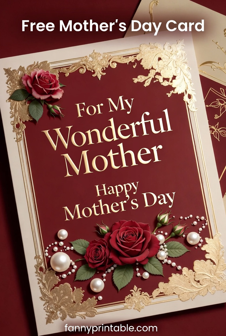 Free Mother's Day Card - Fanny Printable (4)