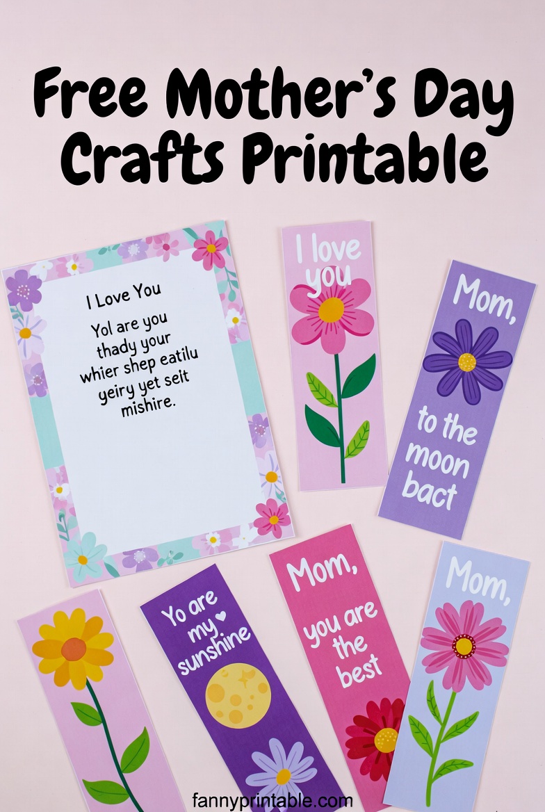 Free Mother's Day Crafts Printable - Fanny Printable (1)
