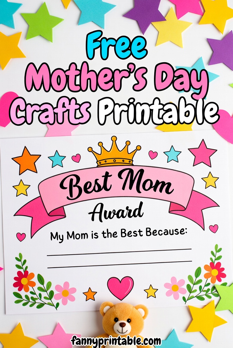 Free Mother's Day Crafts Printable - Fanny Printable (4)