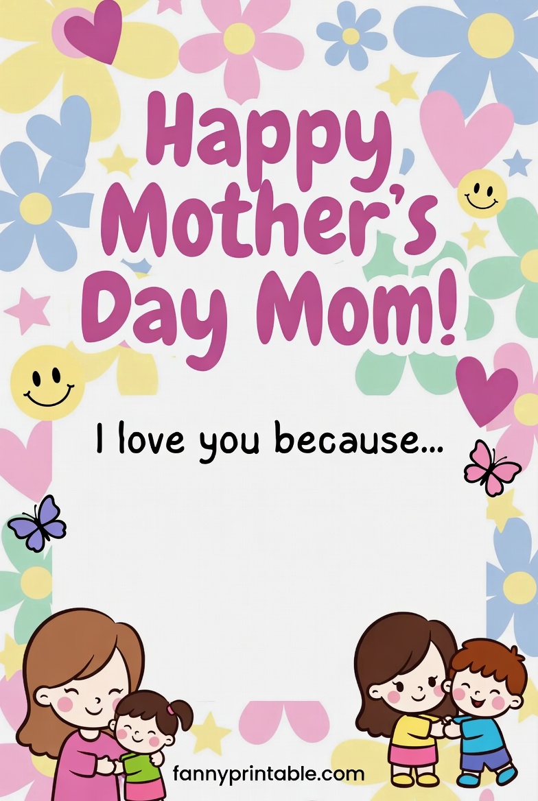 Free Mother's Day Printable For Kids - Fanny Printable (2)