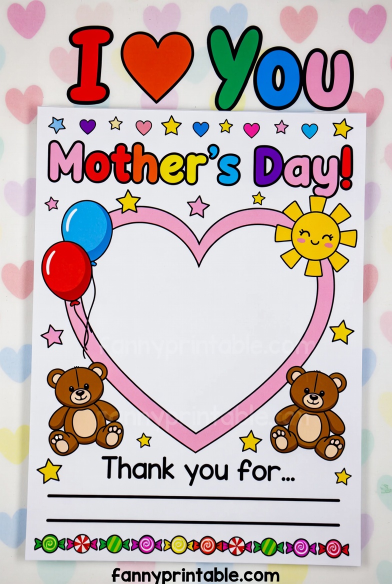 Free Mother's Day Printable For Kids - Fanny Printable (4)