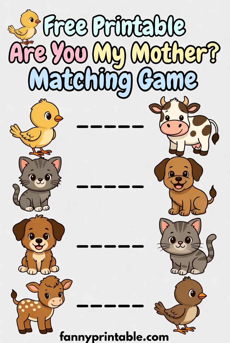 Free Printable Are You My Mother Activities (3)