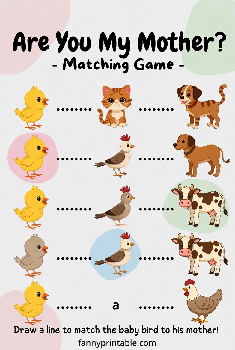 Free Printable Are You My Mother Worksheets (2)