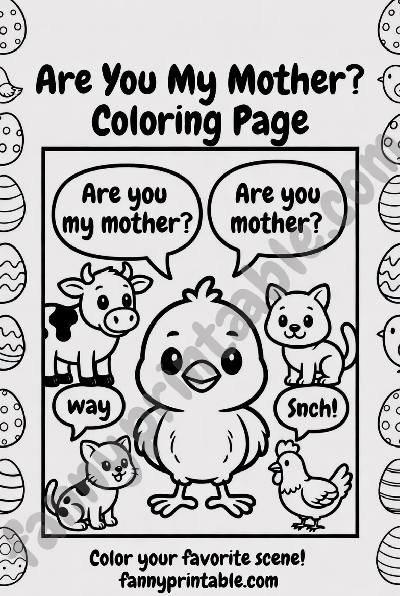 Free Printable Are You My Mother Worksheets (3)