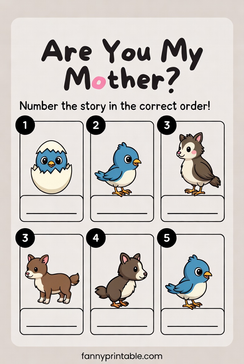 Free Printable Are You My Mother Worksheets (4)
