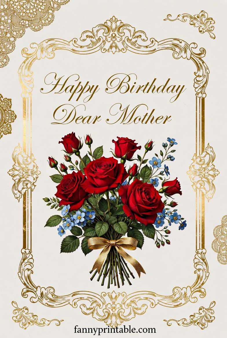 Free Printable Birthday Card For Mother - Fanny Printable (3)
