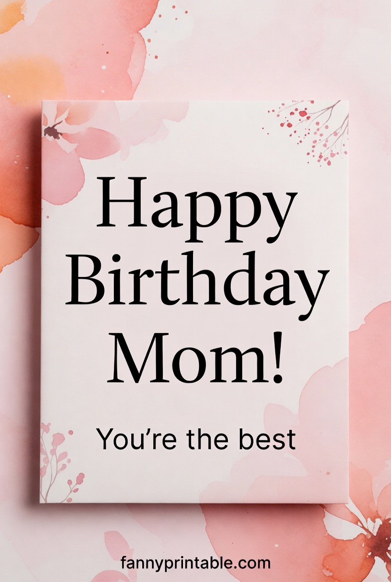 Free Printable Birthday Card For Mother - Fanny Printable (4)