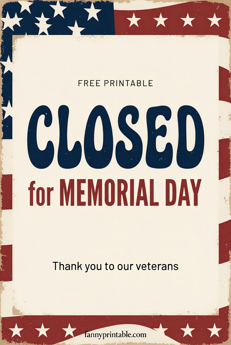 Free Printable Closed For Memorial Day Sign - FannyPrintable.Com (2)