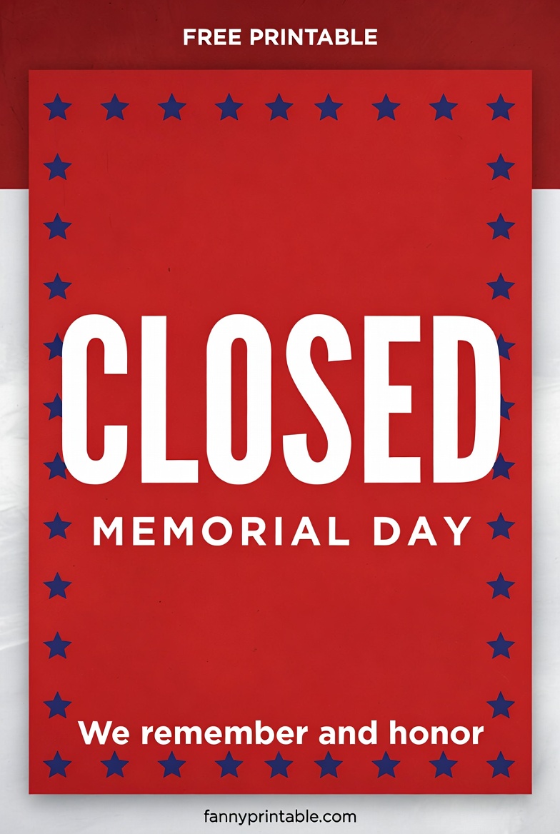 Free Printable Closed For Memorial Day Sign - FannyPrintable.Com (4)