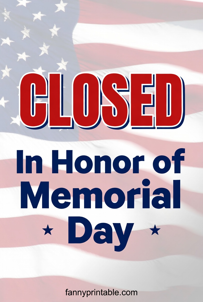 Free Printable Closed Signs For Memorial Day - FannyPrintable.Com (3)