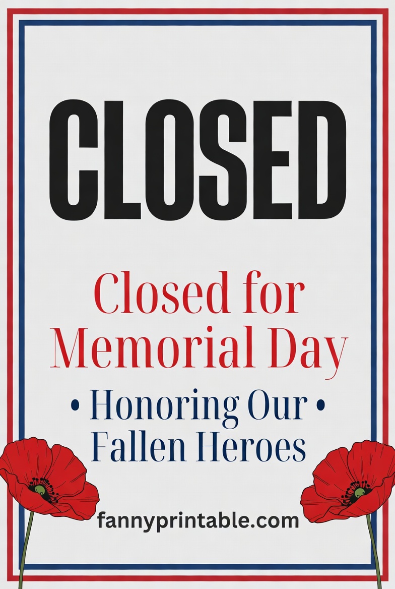 Free Printable Closed Signs For Memorial Day - FannyPrintable.Com (4)
