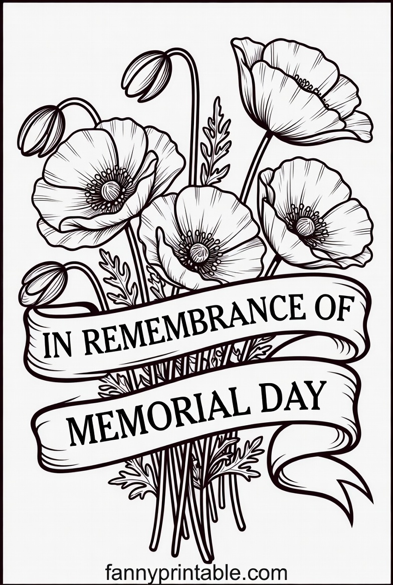 Free Printable Coloring Pages For Memorial Day - FannyPrintable.Com (1)