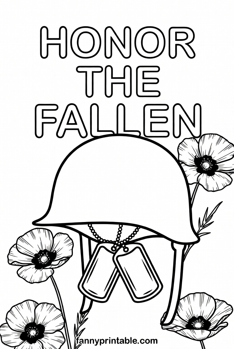 Free Printable Coloring Pages For Memorial Day - FannyPrintable.Com (2)